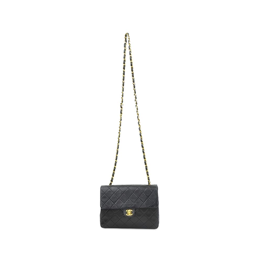 Pre-Loved Chanel Small Square Quilted Lambskin Flap